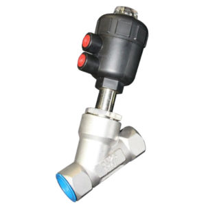 Pneumatic Angle Seat Valve - BSPP - PTFE - PA Actuator