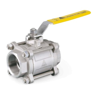 Modentic 3 Piece Stainless Steel Ball Valve Threaded BSP Size 2" 1000 Wog