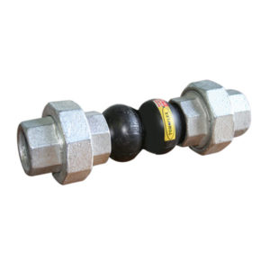EPDM Bellows – Galvanized Iron Union Ends  - BSPP