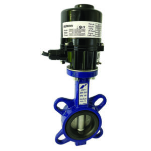 Electric Actuated Wafer Ductile Iron Butterfly Valve - EPDM - WRAS Approved