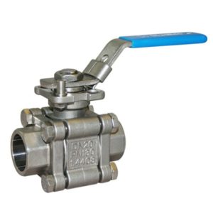 Stainless Steel Ball Valve – Socket Weld – 3 piece - ISO Top - Firesafe