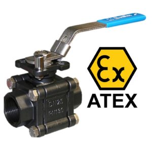 Carbon Steel Ball Valve – Screwed BSPP – 3 piece - ISO Top