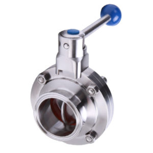 Stainless Steel Hygienic Butterfly Valve – Clamp Ends