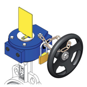 Position Indicator with Padlock for Butterfly Valves - Brandoni