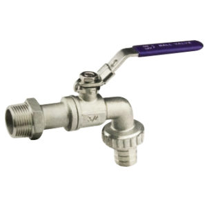 Stainless Steel Lever Bib Tap With Hose Connection - Lockable