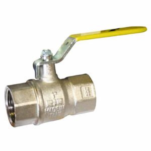 Brass Gas Yellow Lever Ball Valve BSPP - BS EN 331 Sizes From 1/4" TO 4" WRAS