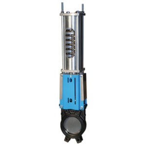 Cast Iron Knife Gate Valve - Unidirectional - Single Acting Actuator - Wafer PN10