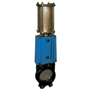 Cast Iron Knife Gate Valve - Unidirectional - Double Acting Actuator - Wafer PN10