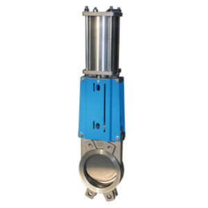 Stainless Steel Knife Gate Valve - Unidirectional - Double Acting Actuator  - Wafer PN10