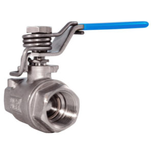 Stainless Steel Ball Valve – Two Piece – Spring Close Lever